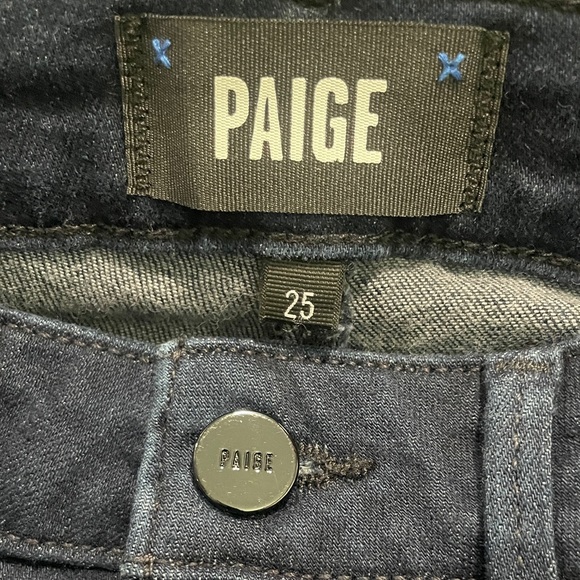 Please check all of pictures 
PAIGE TRANSCEND VINTAGE 
High Rise Straight Leg - Picture 3 of 5